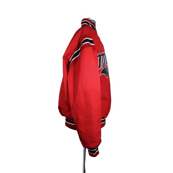 Victory Custom Athletic men's snap front fleece lined baseball varsity jacket M - Picture 4 of 14